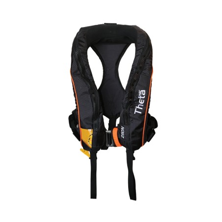 Theta Inflatable Lifejacket, Auto,290N, LALIZAS JS1,w/Sprayhood, Double Crotch Harness, ISO, Adult Inflatable Lifejackets