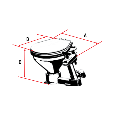 Manual Marine Toilet LT-0 & LT-1 Marine Toilets & Accessories