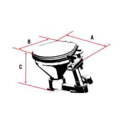 Manual Marine Toilet LT-0 & LT-1 Marine Toilets & Accessories