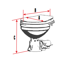 Electric Marine Toilet LT-0E & LT-1E Marine Toilets & Accessories