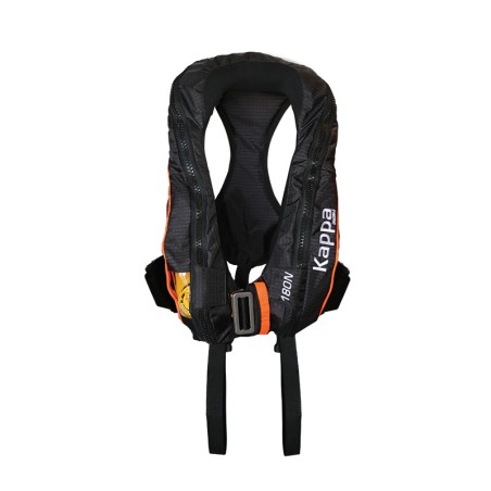 Kappa Inflatable Lifejacket, Auto, 180N, LALIZAS JS1, w/Double Crotch Harness, ISO, Adult Inflatable Lifejackets