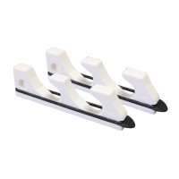 Storage Rack (Pair) for Fishing Rods, White Fishing Rod Holders