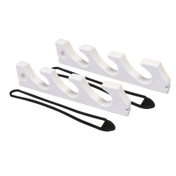 Storage Rack (Pair) for Fishing Rods, White Fishing Rod Holders