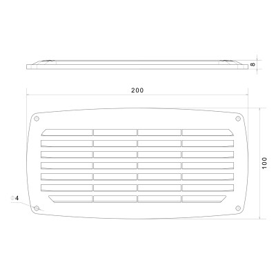 Ventilation Shaft Grilles Cover, ASA Ventillation