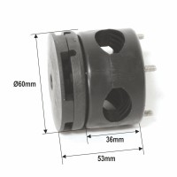 Set of connector & rail support for fenderbaskets MOB Systems