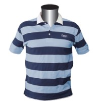 Polo T-shirt,Crewman, Striped, Soft Blue/Navy Blue Clothing & Accessories