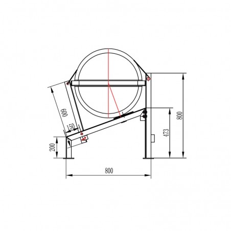 Cradle for SOLAS OCEANO, 1 tier, 6-35 (Α), 6-50 (Β) & OR 10-65 Liferafts Equipment