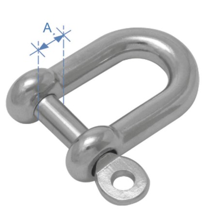 “D” Shackle, Inox 316 Chains