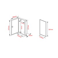 Case, Side mounted, with Shower Showers & Accessories