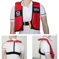 Omega Inflatable Lifejacket, Auto, 290N, w/Harness, ISO, Adult Inflatable Lifejackets