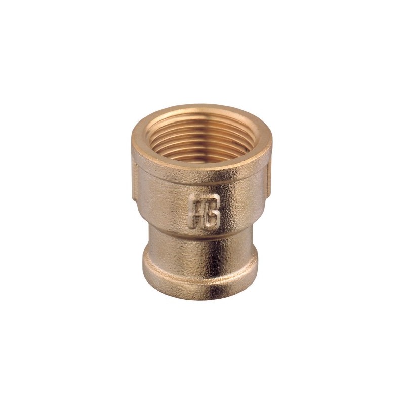 Straight Reducing Coupling, F-F, BSPP, Brass Brass Fittings