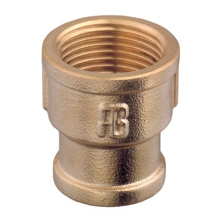 Straight Reducing Coupling, F-F, BSPP, Brass Brass Fittings