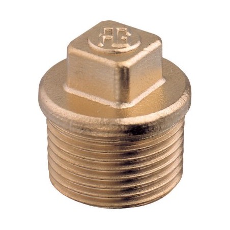 Male Plug, BSPT, Brass Brass Fittings