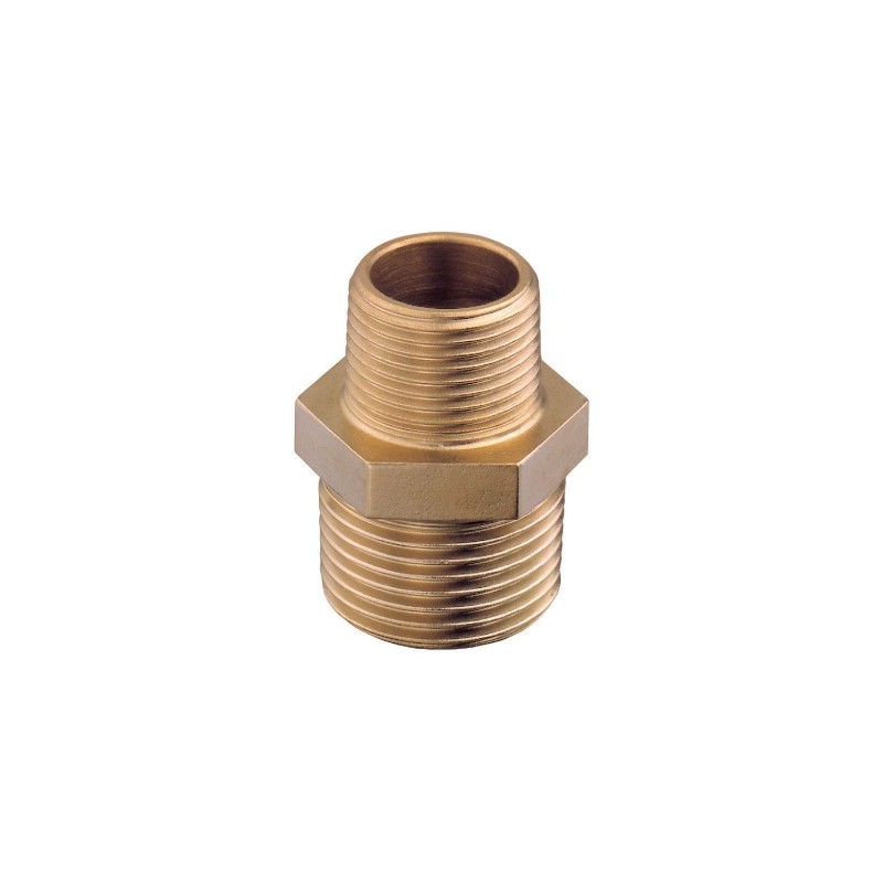 Reducing Male Nipple, BSPT, Brass Brass Fittings