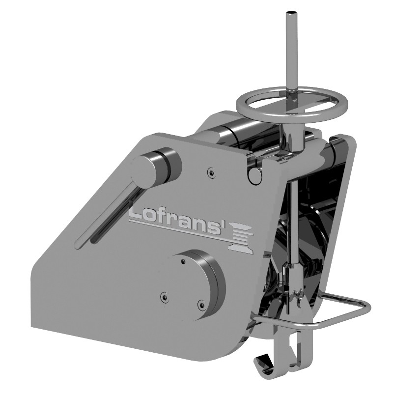 Chain Roller-Stopper with Tensioner, Inox, for ISO/DIN/Studlink Chain 14/16mm Windlasses & Accessories