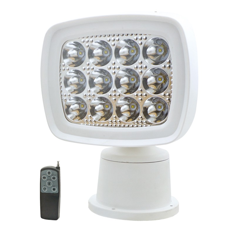 Spotlight LED White, w/Remote Control, 10-30V Spotlights