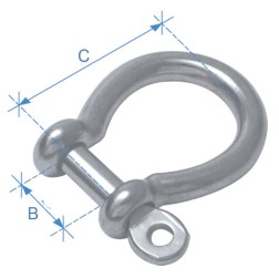 Anchor Shackle, Type Ω, Inox 316 Chains