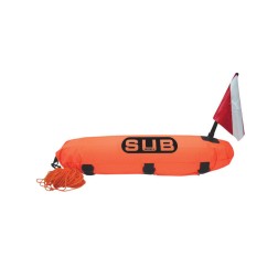 Torpedo Diving Marker Buoy, Reinforced, “Safe Dive” with 20m Rope Mooring & Marking Buoys