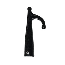 Female Hook with Single End, Plastic, Ø 30mm, Black Boat Hooks