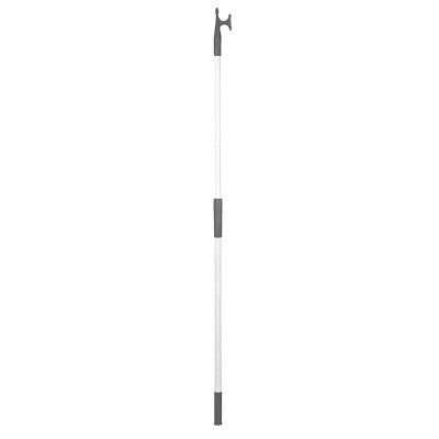 Telescοpic Hook with Double End, White Aluminium, Grey 118-196 cm Boat Hooks