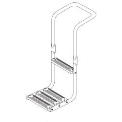 Immersed Platform Ladder, Inox 316 Platforms & Gangways