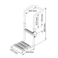 Immersed Platform Ladder, Inox 316 Platforms & Gangways