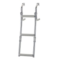 Foldable Ladder for Narrow Transom, 2+1 Steps Inox 316 Boarding Ladders & Accessories